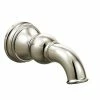 Promo 🤩 Moen Weymouth™ 1/2 in. Slip-Fit CC Connection Tub Spout in Polished Nickel 🤩