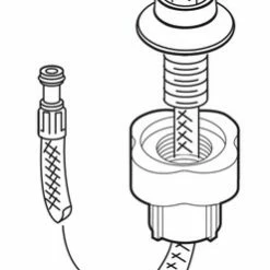 Coupon ⭐ Moen 1-Hole Escutcheon Hose Guide in Oil Rubbed Bronze 🎉
