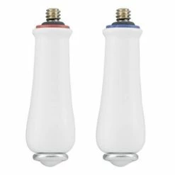 Deals 🔥 Moen Monticello® 4-3/4 in. Metal Handle Insert in Porcelain with Polished Chrome 🎉