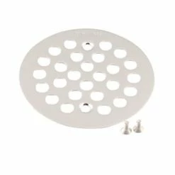 Outlet ⭐ Moen Kingsley™ 4-1/4 in. Brass Drain Cover in Brushed Nickel 🔥