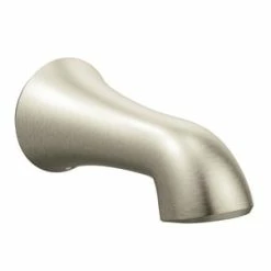 Discount 🎁 Moen Wynford™ 1/2 in. Slip-Fit CC Connection Non-Diverter Tub Spout in Brushed Nickel ❤️