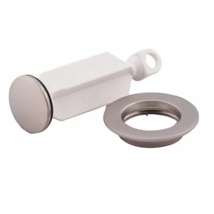 Outlet 😍 Moen Kingsley™ Replacement Lavatory Drain Stopper with Seat Assembly in Brushed Nickel 👍 1 Outlet 😍 Moen Kingsley™ Replacement Lavatory Drain Stopper with Seat Assembly in Brushed Nickel 👍