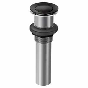 Coupon 😉 Moen 1-1/4 in. Waste Stopper and Seat with Overflow in Matte Black 🌟 1 Coupon 😉 Moen 1-1/4 in. Waste Stopper and Seat with Overflow in Matte Black 🌟