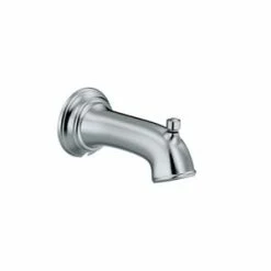 Discount 😍 Moen Dartmoor™ 7 in. Wall Mount Diverter Tub Spout for T2183 Tub and Shower in Polished Chrome 🥰