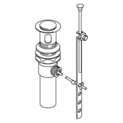 Discount 🔔 Moen 2-3/16 in Brass Pop-up Drain in Chrome 🥰