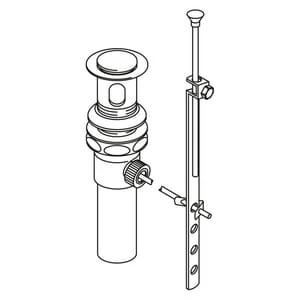 Discount 🔔 Moen 2-3/16 in Brass Pop-up Drain in Chrome 🥰 1 Discount 🔔 Moen 2-3/16 in Brass Pop-up Drain in Chrome 🥰