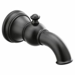 Promo 😉 Moen Weymouth® 1/2 in. CC Metal Tub Spout in Matte Black ⭐